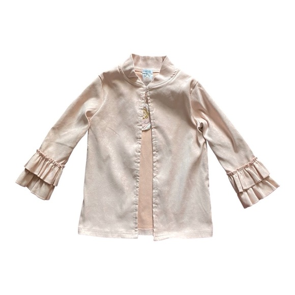 NWT-BMG-BOY MEETS GIRL-PINK OPEN FRONT JACKET-SIZE 5 - Picture 1 of 7